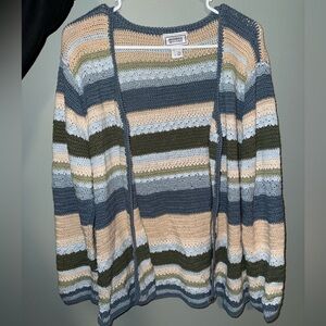Jennifer Moore Multicolor Striped knitted Cardigan